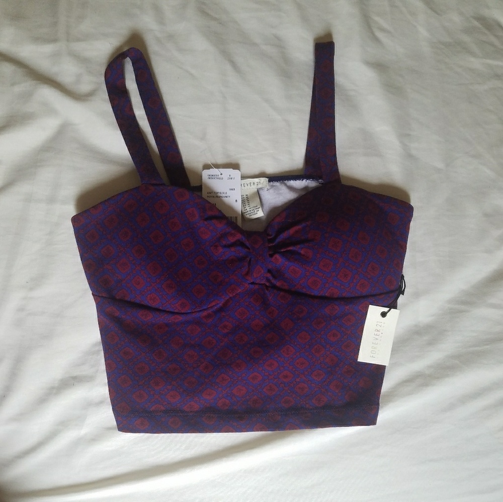 Forever 21 tribal Crop Top